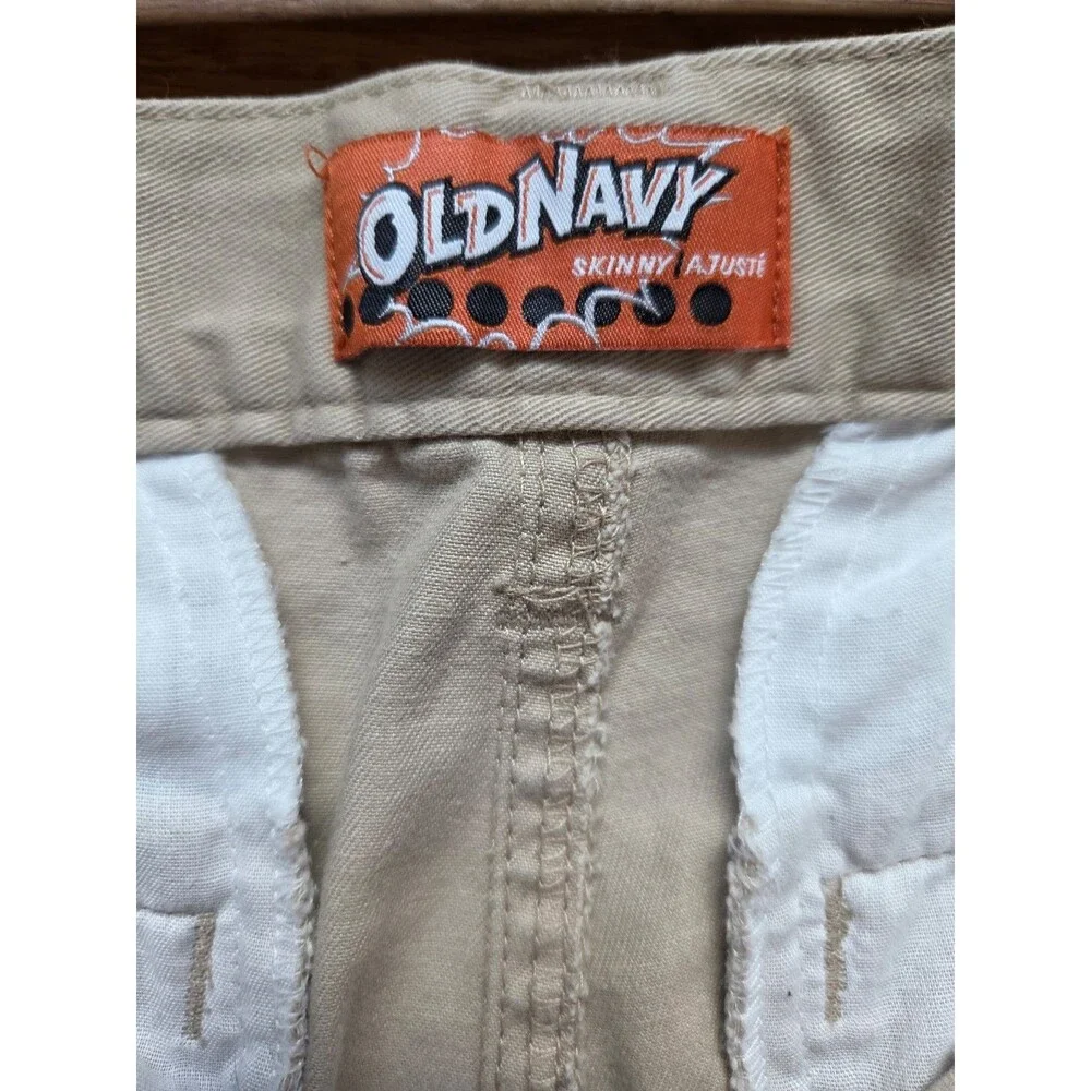 vintage Old Navy skinny fit khaki pants size 18 regular 100% cotton
